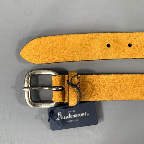 ANDERSON'S Size 33 Brown Camel Solid Leather Belt