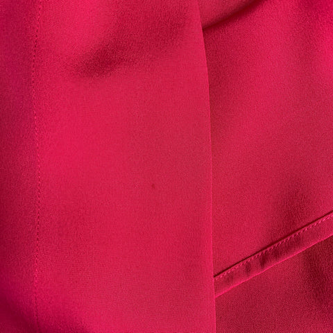 CHRISTIAN DIOR Size 14 Pink Fuchsia Silk Padded Dress Top