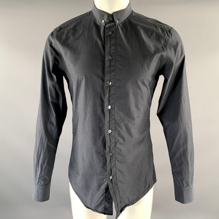D&G by DOLCE & GABBANA Size M Grey Cotton Button Down Long Sleeve Shirt