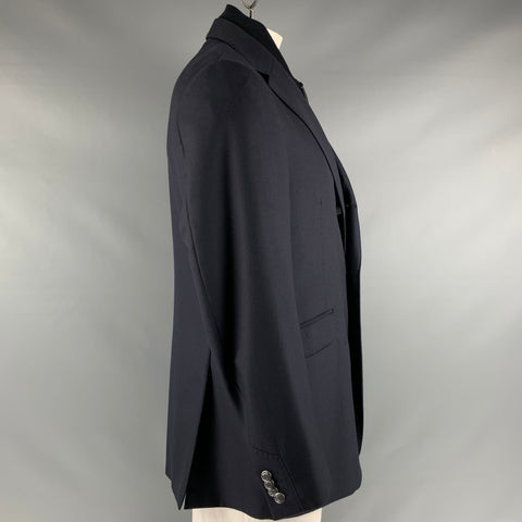 CORNELIANI Taille 42 Veste à simple boutonnage en laine vierge marine