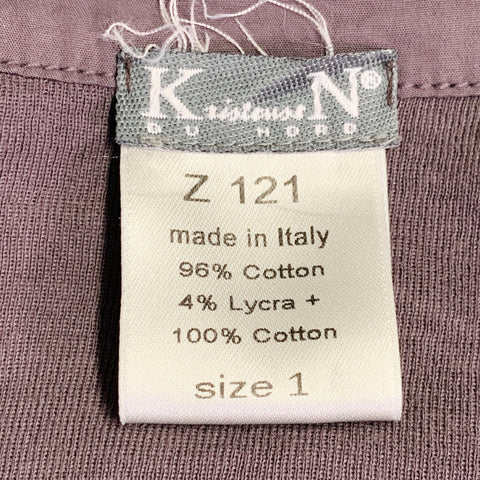 KRISTENSEN DU NORD Size S Brown Cotton Blend One Pocket Casual Top