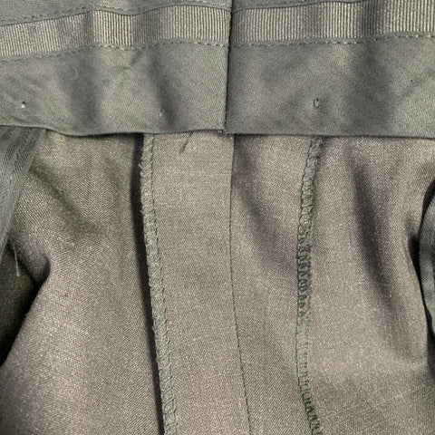 DOLCE & GABBANA Size 38 Charcoal Grey Wool Blend Zip Fly Dress Pants