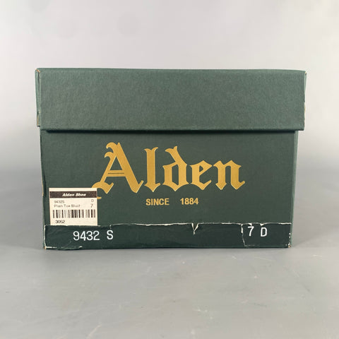 ALDEN Size 7 Brown Burgundy 99026 Leather Lace Up Shoes