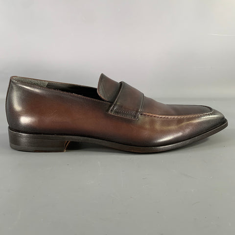 TO BOOT NY Size 12 Brown Chocolate Leather Dress Loafers