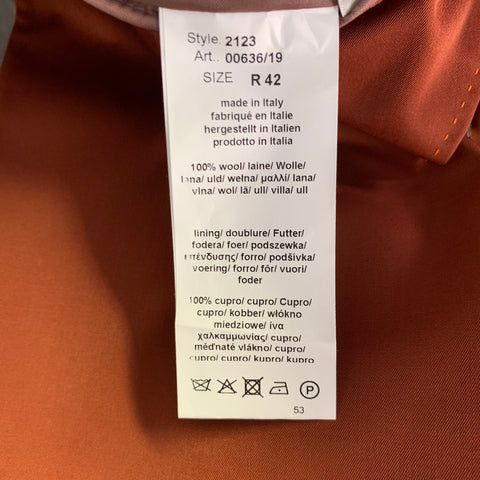 PAUL SMITH Size 42 Soho Fit Brick Orange Wool Notch Lapel Sport Coat