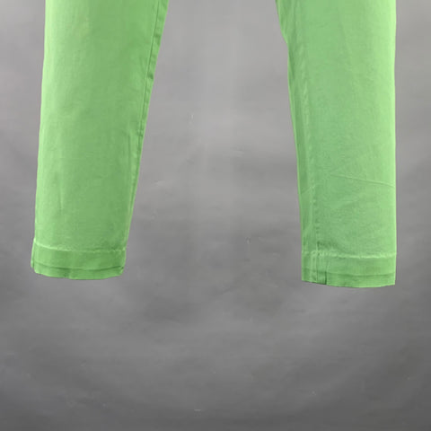 ETRO Size 30 Green Cotton Blend Zip Fly Dress Pants