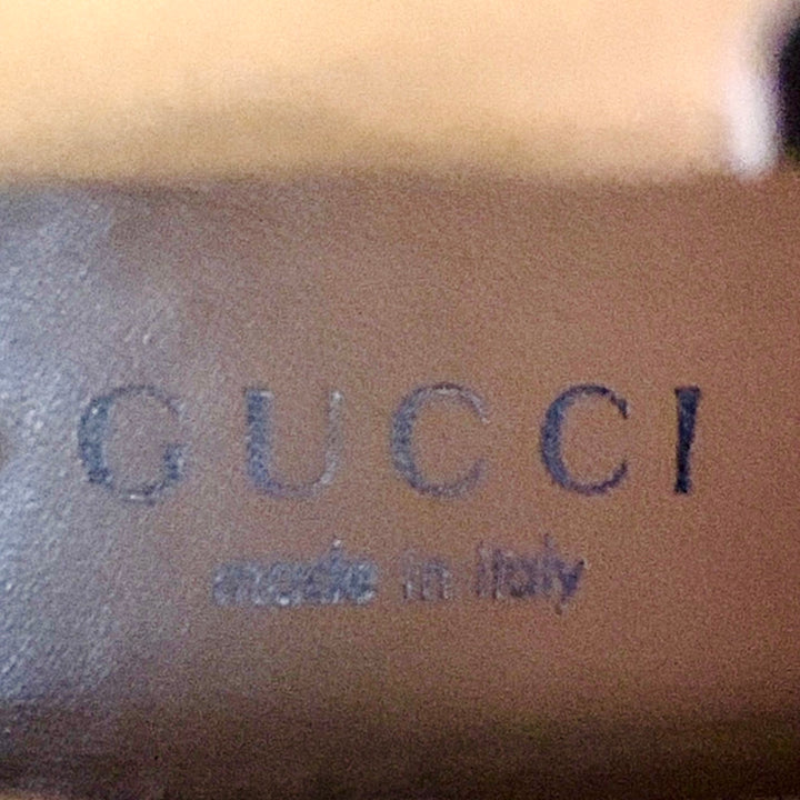 GUCCI Size 10 Black Leather Side Zipper Boots