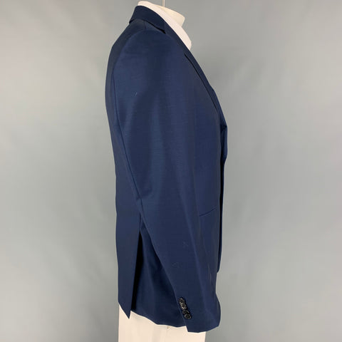 JOHN VARVATOS * U.S.A. Size 40 Navy Wool Notch Lapel Sport Coat