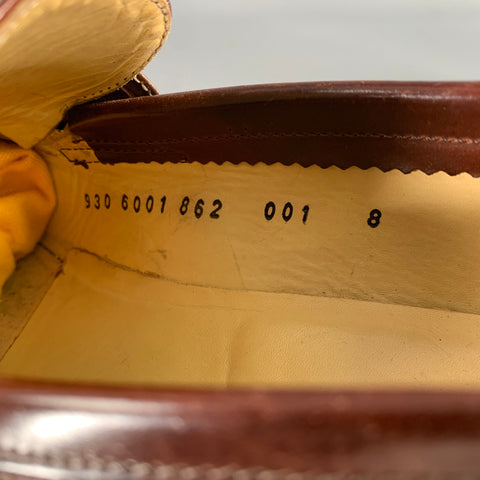 JIL SANDER Size 8 Burgundy Leather Loafer