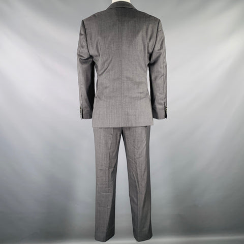 CALVIN KLEIN COLLECTION Size 34 Grey Wool Notch Lapel Suit