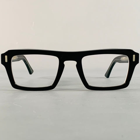 CUTLER AND GROSS Black Silver Acetate Frames Eyewear