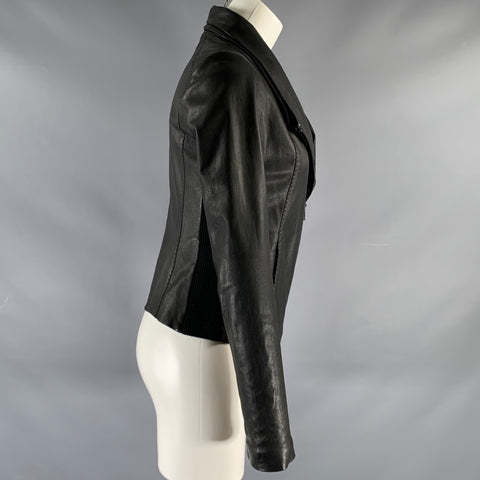 VINCE Size S Black Zip Up Jacket