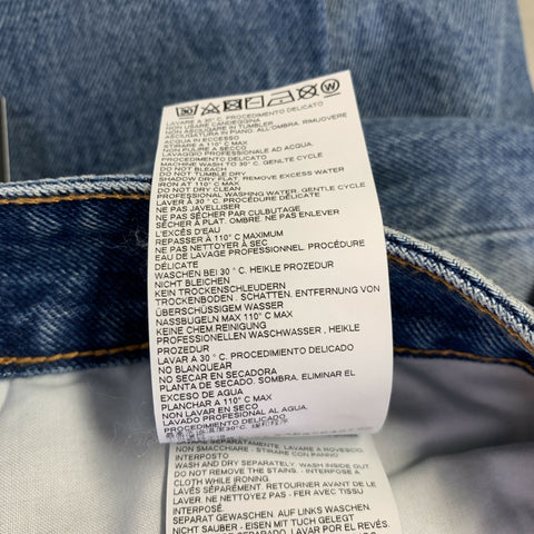 MAISON MARGIELA Size 10 Medium Wash Denim Cotton Jeans