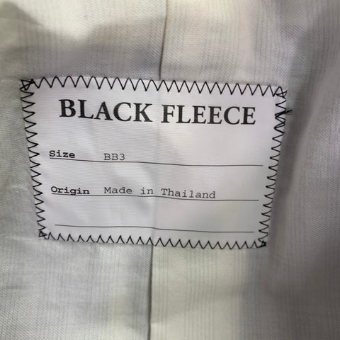 BLACK FLEECE Size 42 Navy White Plaid Cotton Silk Sport Coat