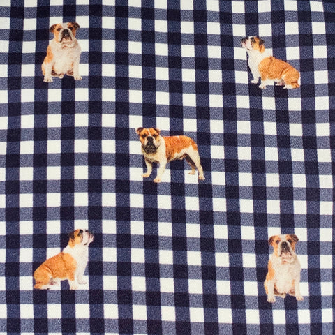 ETON Taille M Chemise cintrée à manches longues en coton à carreaux blancs et bleus