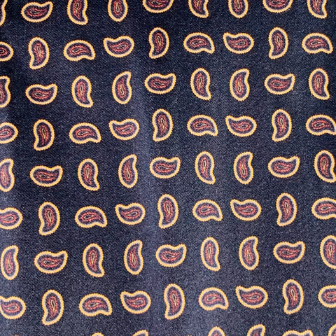 ALEXANDER MCQUEEN Size 34 Black Red Yellow Paisley Wool Silk Dress Pants