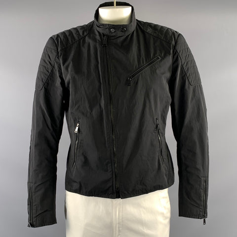 RALPH LAUREN Size L Black 0200011323 0553907 Textured Nylon cotton Jacket