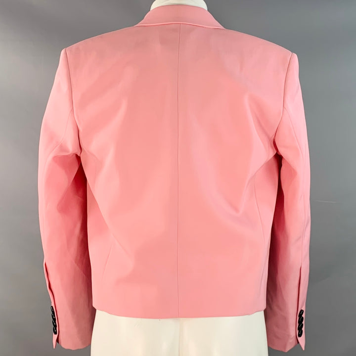 AMI by ALEXANDRE MATTIUSSI Size 34 Rose Black Wool Peak Lapel Sport Coat