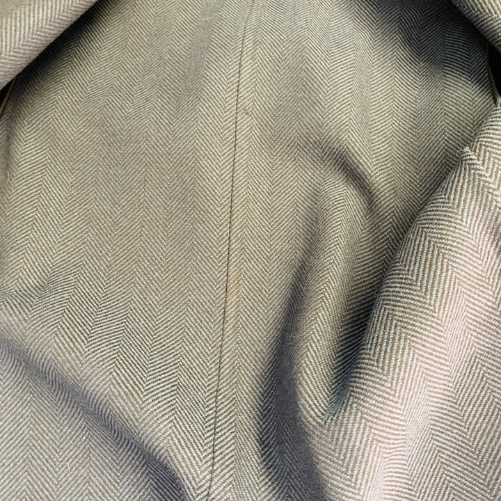 VALENTINO Size 38 Navy Lambskin Leather Double Breasted Belted Trenchcoat