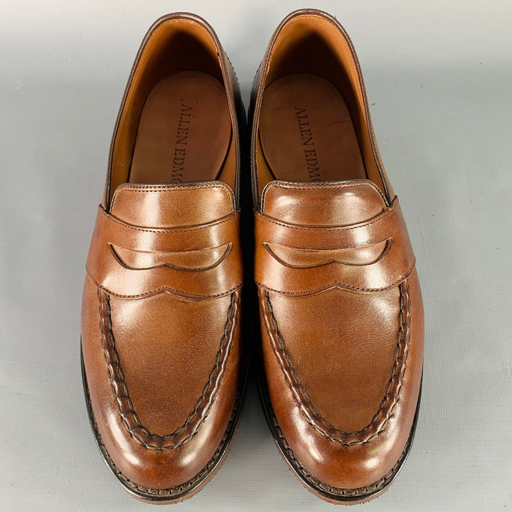 ALLEN EDMONDS Size 7 Randolph Brown Leather Penny Loafers