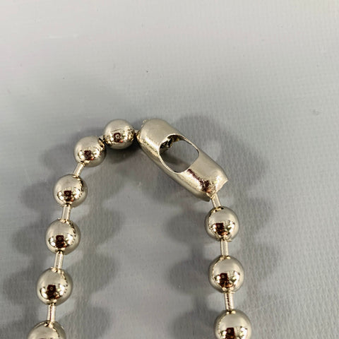 NO BRAND Silver Metal Small Ball Chain Punk Necklace