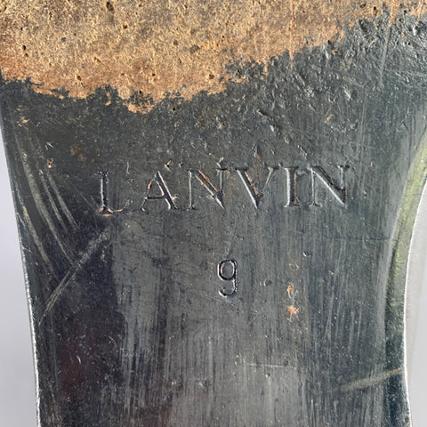 LANVIN Size 9 Black Leather Chelsea Ankle Boots