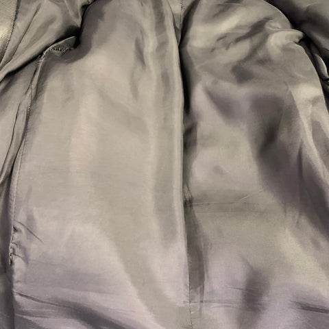 YOHJI YAMAMOTO Size M Black Lambskin Leather Quilted Zip Up Jacket
