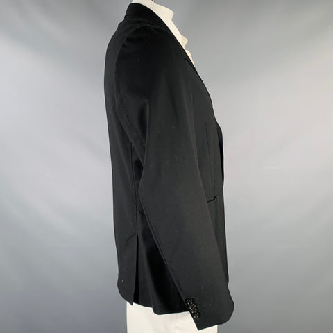 PS by PAUL SMITH Size 44 Black Wool Patch Pockets Sport Coat