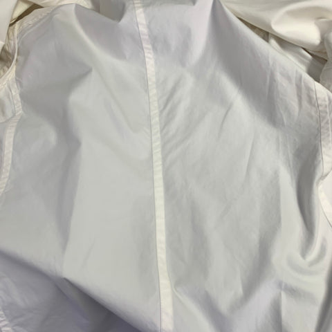 MAISON MARGIELA Size 40 White Cotton Notch Lapel Sport Coat