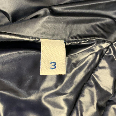 MONCLER 2022 Size L Benamou Navy Quilted Polyamide Zip Up Jacket