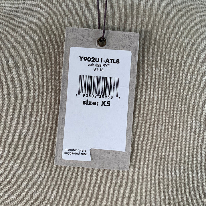 JOHN VARVATOS Size XS Green Sage Silk Cashmere Henley Pullover
