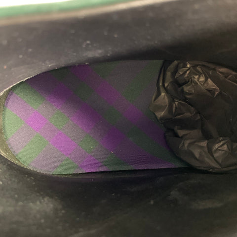 BURBERRY Size 8.5 Green Leather Pull On Boots