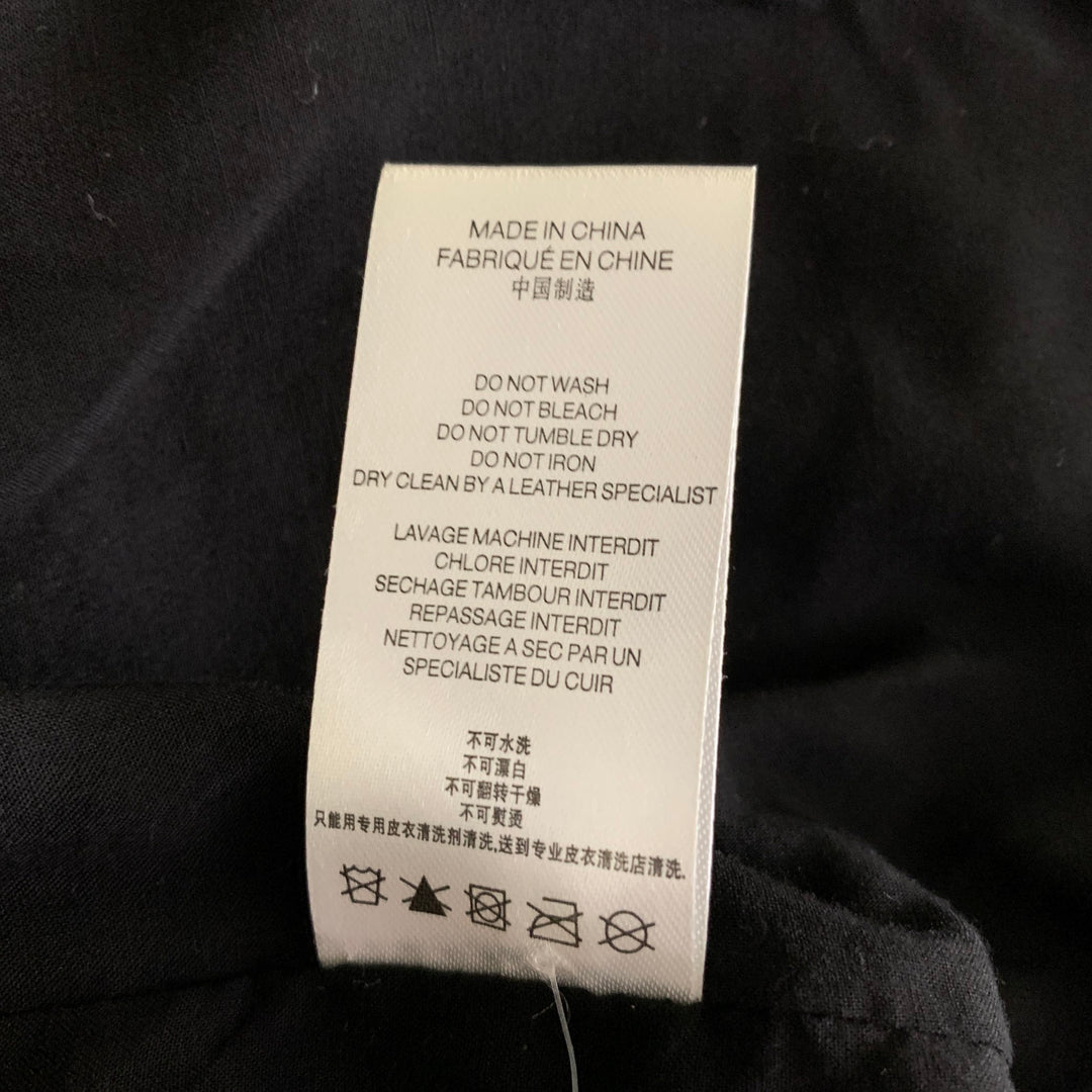 IRO Size M Beige Leather Motorcycle Jacket