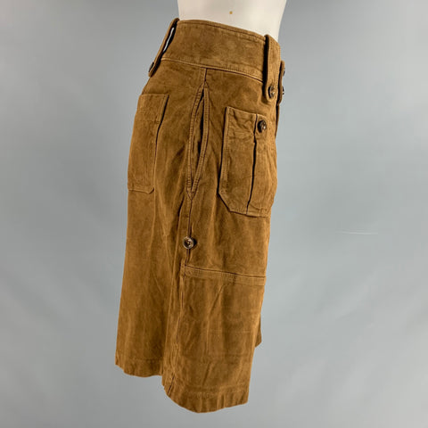 POLO de RALPH LAUREN Talla 6 Pantalones cortos cargo de ante marrón