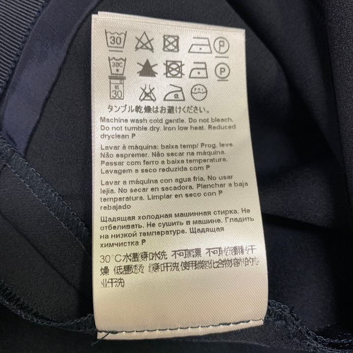 ESCADA Size 12 Navy Polyamide Blend Side Zipper Dress Pants
