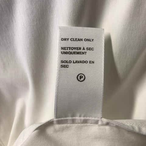 JAMES PERSE Size M White Cream Solid Cotton Blend Long Sleeve Shirt