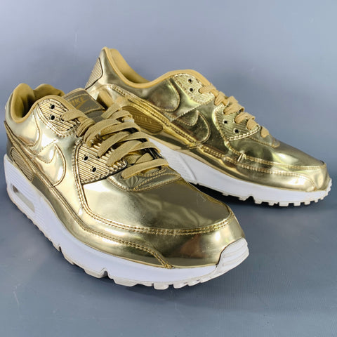 NIKE 2020 30th Anniversary Size 15.5 Gold Metallic Low Top Sneakers
