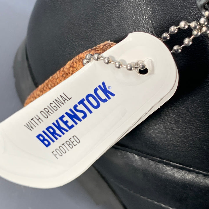 BIRKENSTOCK Size 8 Collins Black Leather Rubber Sole Side Zipper Boots
