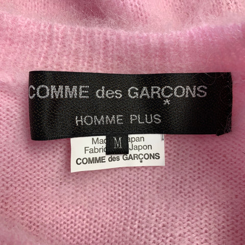 COMME des GARCONS HOMME PLUS 2022 Size M Pink Wool Mohair Crew Neck Sweater