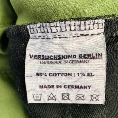VERSUCHSKIND Size 33 Green Grey Cotton Blend Straight Zip Fly Jeans