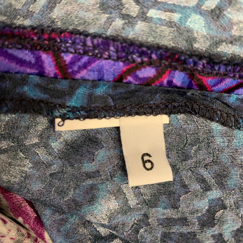 PETER PILOTTO Size 2 Blue Multi Color Floral Halter Dress