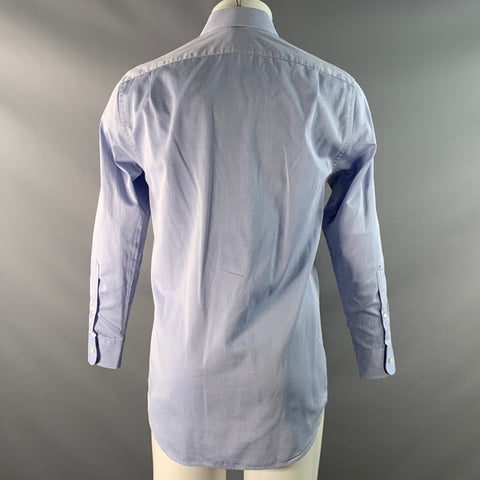RALPH LAUREN Size S Blue Light Blue Cotton Cutaway Long Sleeve Shirt