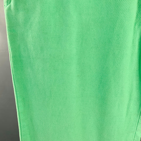 SIES MARJAN Size 30 Green Mint Twill Cotton Velvet Straight Casual Pants