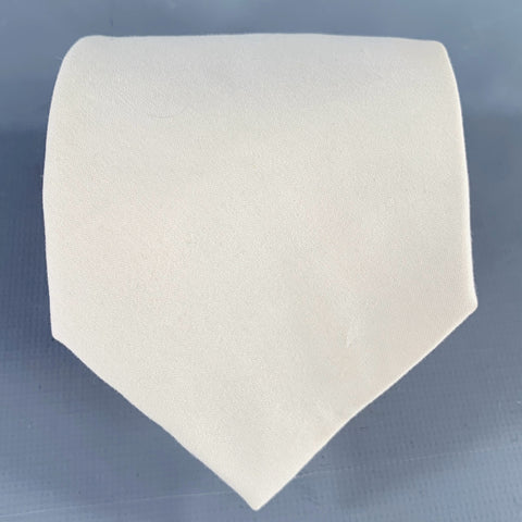 PRADA Cream Cotton Blend Tie