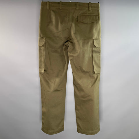NILI LOTAN Size 30 Green Cotton Cargo Casual Pants