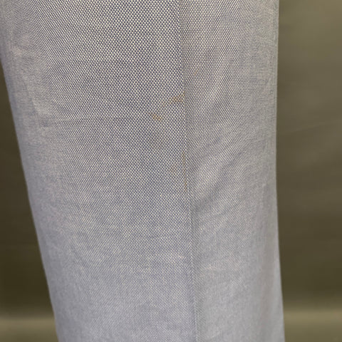 BAMFORD & SONS Size 38 Blue White Nailhead Cotton Flat Front Casual Pants