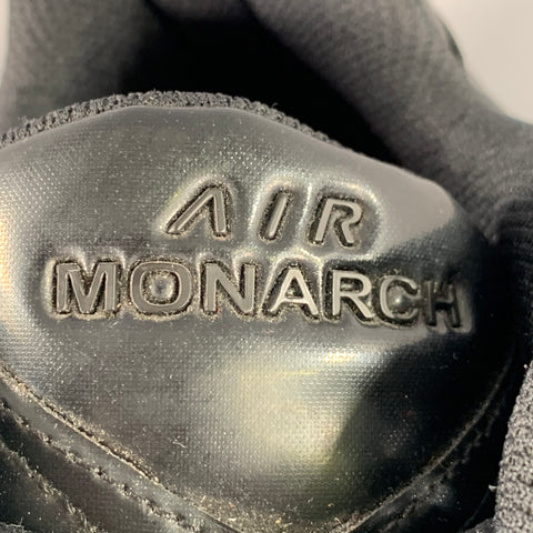 NIKE x MARTINE ROSE 2019 Size 10.5 Monarch IV Black Faux Leather Sneakers