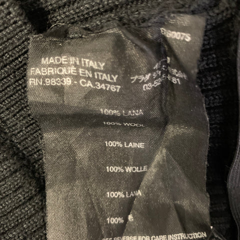 PRADA Size 2 Black Wool Flared Leggings
