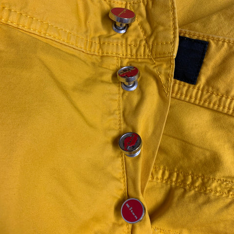 KITON Size 36 Yellow Cotton Jean Cut Casual Pants