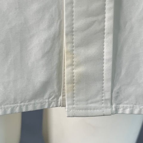 NILI LOTAN Size M White Cotton Pleated Bib Formal Tuxedo Long Sleeve Shirt